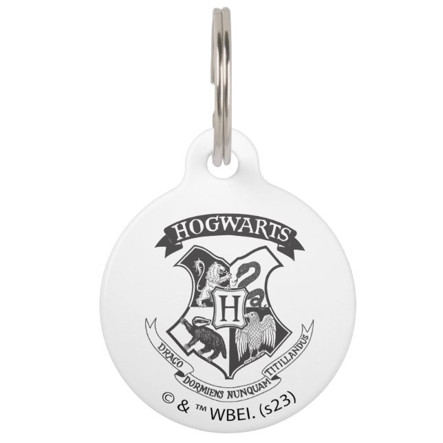 Harry Potter | Retro Hogwarts Crest Huisdierpenning (Voorkant)