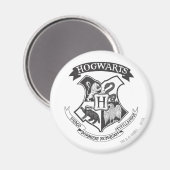 Harry Potter | Retro Hogwarts Crest Magneet (Voorkant / Achterkant)