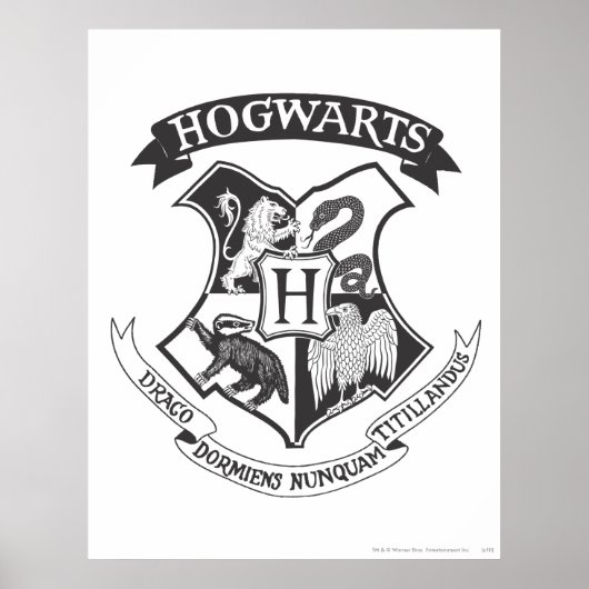 Harry Potter | Retro Hogwarts Crest Poster (Voorkant)