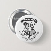 Harry Potter | Retro Hogwarts Crest Ronde Button 5,7 Cm (Voorkant /achterkant)