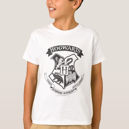 Harry Potter | Retro Hogwarts Crest T-shirt (Voorkant)