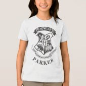 Harry Potter | Retro Hogwarts Crest Tri-Blend Shirt (Voorkant)