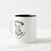Harry Potter | Retro Hogwarts Crest Tweekleurige Koffiemok (Voorkant links)