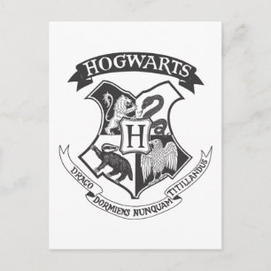 Harry Potter   Retro Hogwarts Wapen Briefkaart