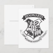 Harry Potter | Retro Hogwarts Wapen Briefkaart (Voorkant / Achterkant)