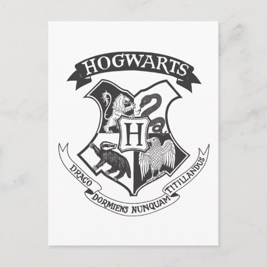Harry Potter | Retro Hogwarts Wapen Briefkaart (Voorkant)