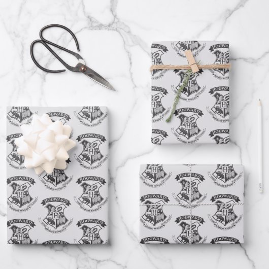 Harry Potter | Retro Hogwarts Wapen Inpakpapier Vel (Voorkant)