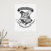 Harry Potter | Retro Hogwarts Wapen Poster (Keuken)