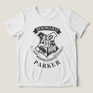 Harry Potter   Retro Hogwarts Wapen Tri-Blend Shirt