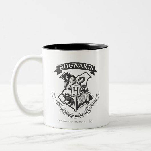Harry Potter | Retro Hogwarts Wapen Tweekleurige Koffiemok (Links)