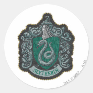 Harry Potter Retro machtig Slytherin wapen Ronde Sticker