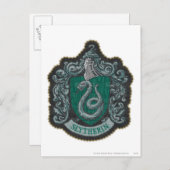 Harry Potter | Retro Mighty Slytherin Crest Briefkaart (Voorkant / Achterkant)