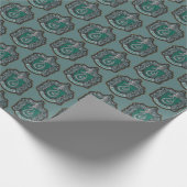Harry Potter | Retro Mighty Slytherin Crest Cadeaupapier (Hoek)