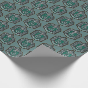 Harry Potter   Retro Mighty Slytherin Crest Cadeaupapier
