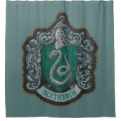 Harry Potter | Retro Mighty Slytherin Crest Douchegordijn (Voorkant)