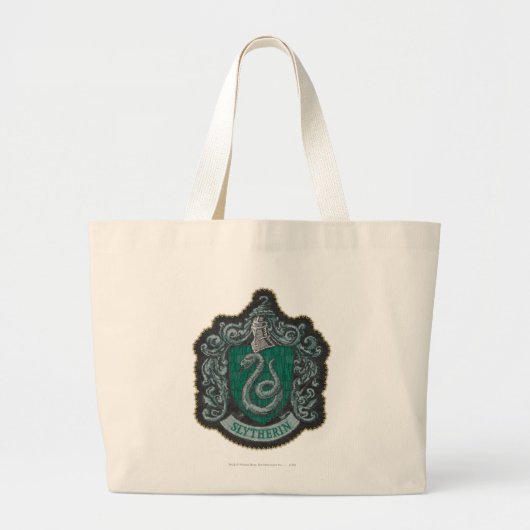 Harry Potter | Retro Mighty Slytherin Crest Grote Tote Bag (Voorkant)