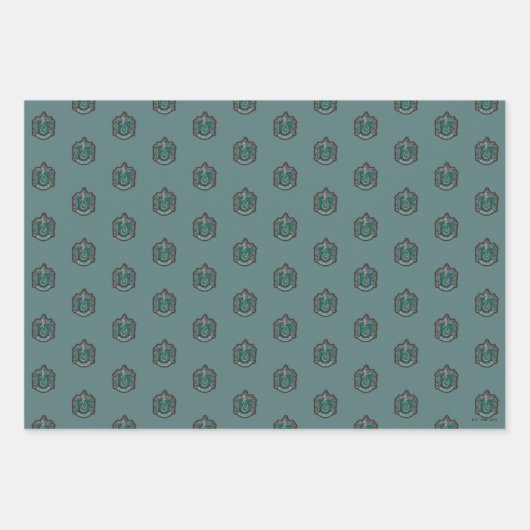 Harry Potter | Retro Mighty Slytherin Crest Inpakpapier Vel (Voorkant 2)