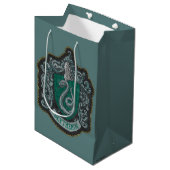 Harry Potter | Retro Mighty Slytherin Crest Medium Cadeauzakje (Voorkant Gekanteld)