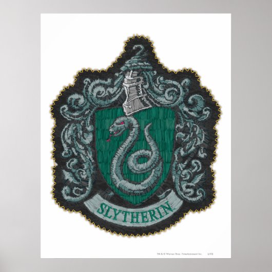 Harry Potter | Retro Mighty Slytherin Crest Poster (Voorkant)
