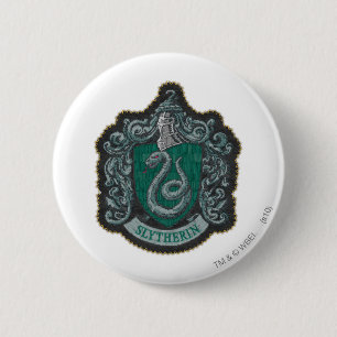 Harry Potter Retro Mighty Slytherin Crest Ronde Button 5,7 Cm
