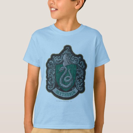 Harry Potter| Retro Mighty Slytherin Crest T-shirt (Voorkant)