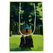 HARRY POTTER™, Ron, & Hermione bij Hagrids Hut Medium Cadeauzakje (Achterkant)
