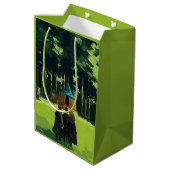 HARRY POTTER™, Ron, & Hermione bij Hagrids Hut Medium Cadeauzakje (Achterkant Gekanteld)