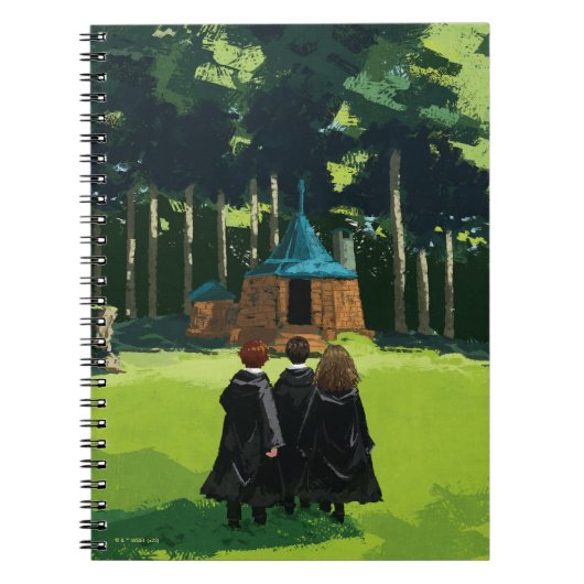 HARRY POTTER™, Ron, & Hermione bij Hagrids Hut Notitieboek (Voorkant)