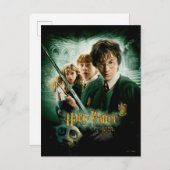 Harry Potter Ron Hermione Dobby Group Shot Briefkaart (Voorkant / Achterkant)