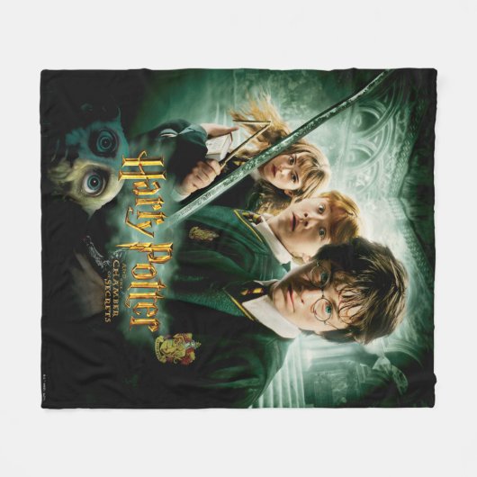 Harry Potter Ron Hermione Dobby Group Shot Fleece Deken (Voorkant (Horizontaal))