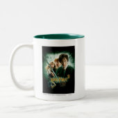 Harry Potter Ron Hermione Dobby Group Shot Tweekleurige Koffiemok (Links)