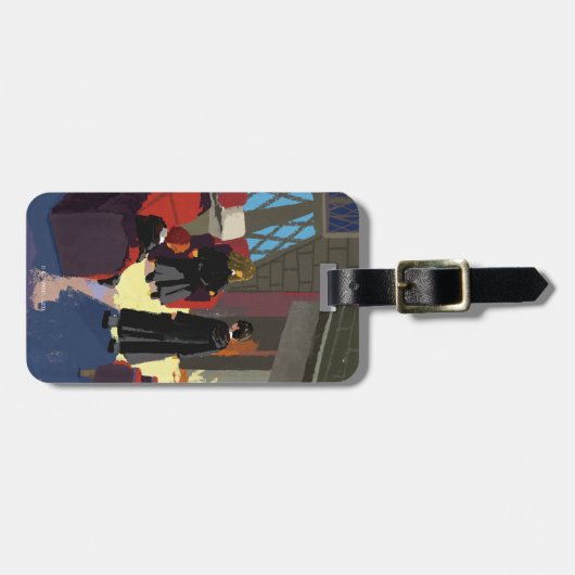 HARRY POTTER™, Ron & Hermione in Common Room Bagagelabel (Voorkant horizontaal)