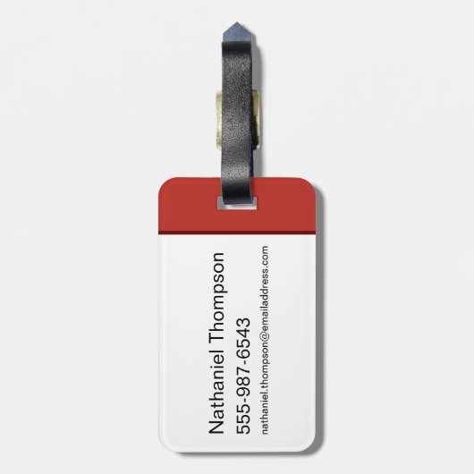 HARRY POTTER™, Ron & Hermione in Common Room Bagagelabel (Achterkant verticaal)