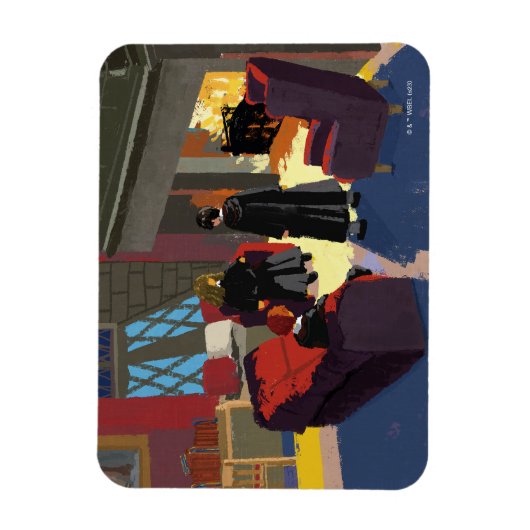 HARRY POTTER™, Ron & Hermione in Common Room Magneet (Verticaal)