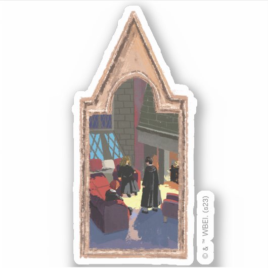HARRY POTTER™, Ron & Hermione in Common Room Sticker (Voorkant)