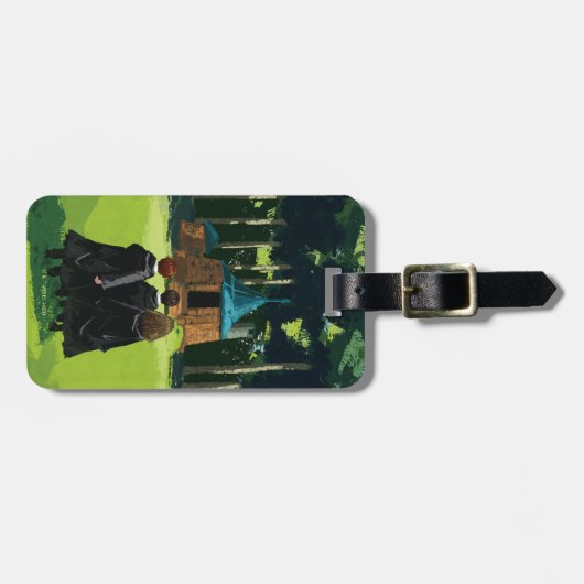 HARRY POTTER™, Ron & Hermione in Hagrid's Hut Bagagelabel (Voorkant horizontaal)