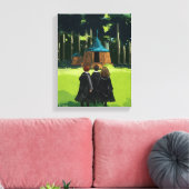 HARRY POTTER™, Ron & Hermione in Hagrid's Hut Canvas Afdruk (Insitu (Woonkamer))