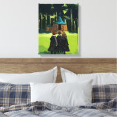 HARRY POTTER™, Ron & Hermione in Hagrid's Hut Canvas Afdruk (Insitu (Slaapkamer))