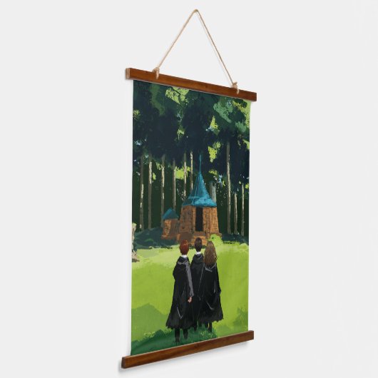 HARRY POTTER™, Ron & Hermione in Hagrid's Hut Hangend Wandkleed (Gebogen)