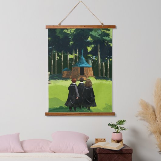 HARRY POTTER™, Ron & Hermione in Hagrid's Hut Hangend Wandkleed (Slaapkamer)