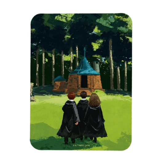 HARRY POTTER™, Ron & Hermione in Hagrid's Hut Magneet (Verticaal)