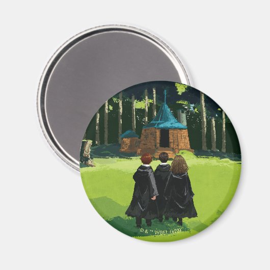 HARRY POTTER™, Ron & Hermione in Hagrid's Hut Magneet (Voorkant / Achterkant)