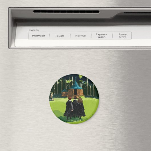 HARRY POTTER™, Ron & Hermione in Hagrid's Hut Magneet (Insitu (Vaatwasser))