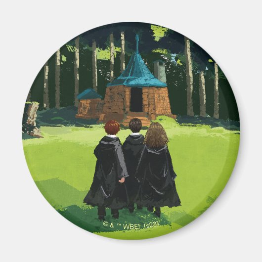 HARRY POTTER™, Ron & Hermione in Hagrid's Hut Magneet (Voorkant)