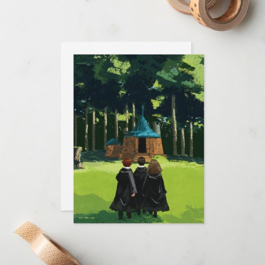 HARRY POTTER™, Ron & Hermione in Hagrid's Hut Notitiekaartje (Voorkant / Achterkant in situ)