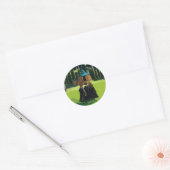 HARRY POTTER™, Ron & Hermione in Hagrid's Hut Ronde Sticker (Envelop)