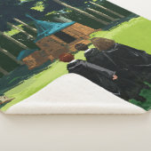 HARRY POTTER™, Ron & Hermione in Hagrid's Hut Sherpa Deken (3/4)