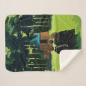 HARRY POTTER™, Ron & Hermione in Hagrid's Hut Sherpa Deken (Voorkant (horizontaal))