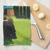 HARRY POTTER™, Ron & Hermione in Hagrid's Hut Theedoek (Quarter Fold)