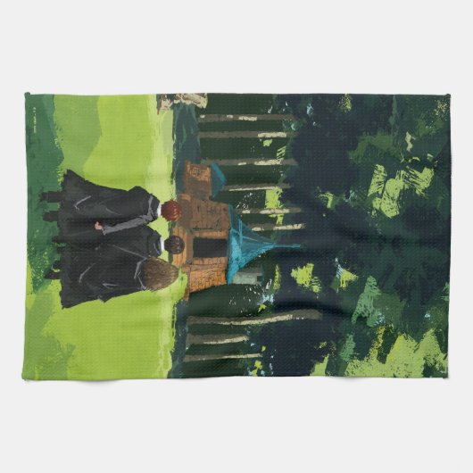 HARRY POTTER™, Ron & Hermione in Hagrid's Hut Theedoek (Horizontaal)